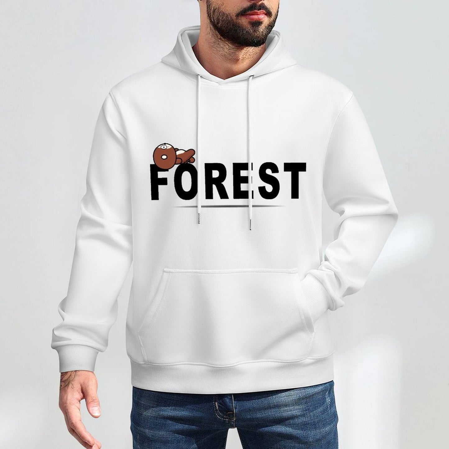 ClassicFit Sleek Front Graphic Hoodies