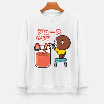 Front Patterned Long Sleeve TopBold High-Quality