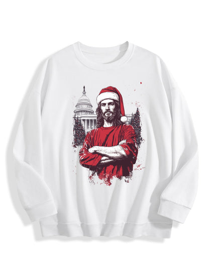 Customized Christmas-themed hoodies Jesus