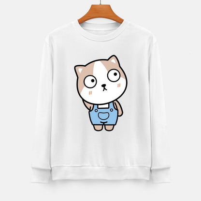 Front Patterned Long Sleeve TopEasy-Care Smooth