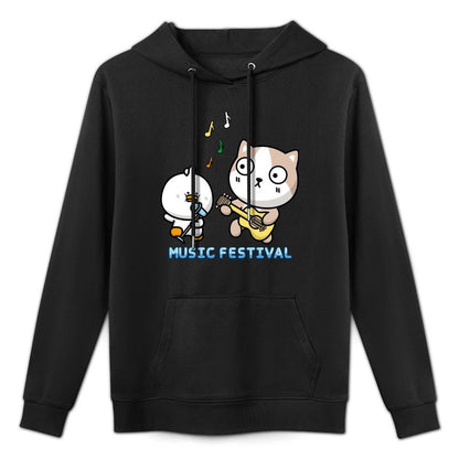 Regular LooseFit Front Graphic Hoodies