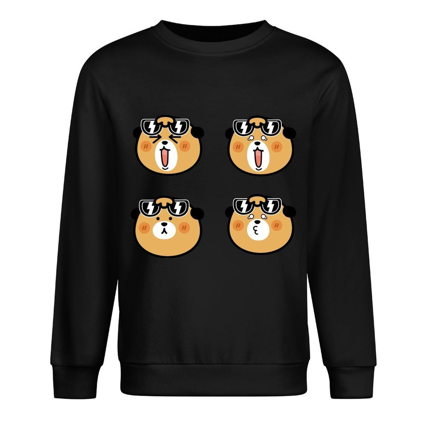 Front Patterned Long Sleeve TopVintage Long Lasting