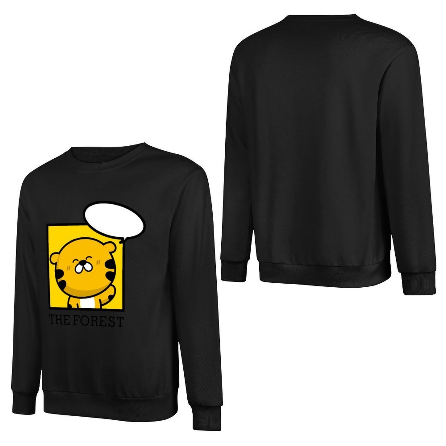 Front Patterned Long Sleeve TopPrinting Series