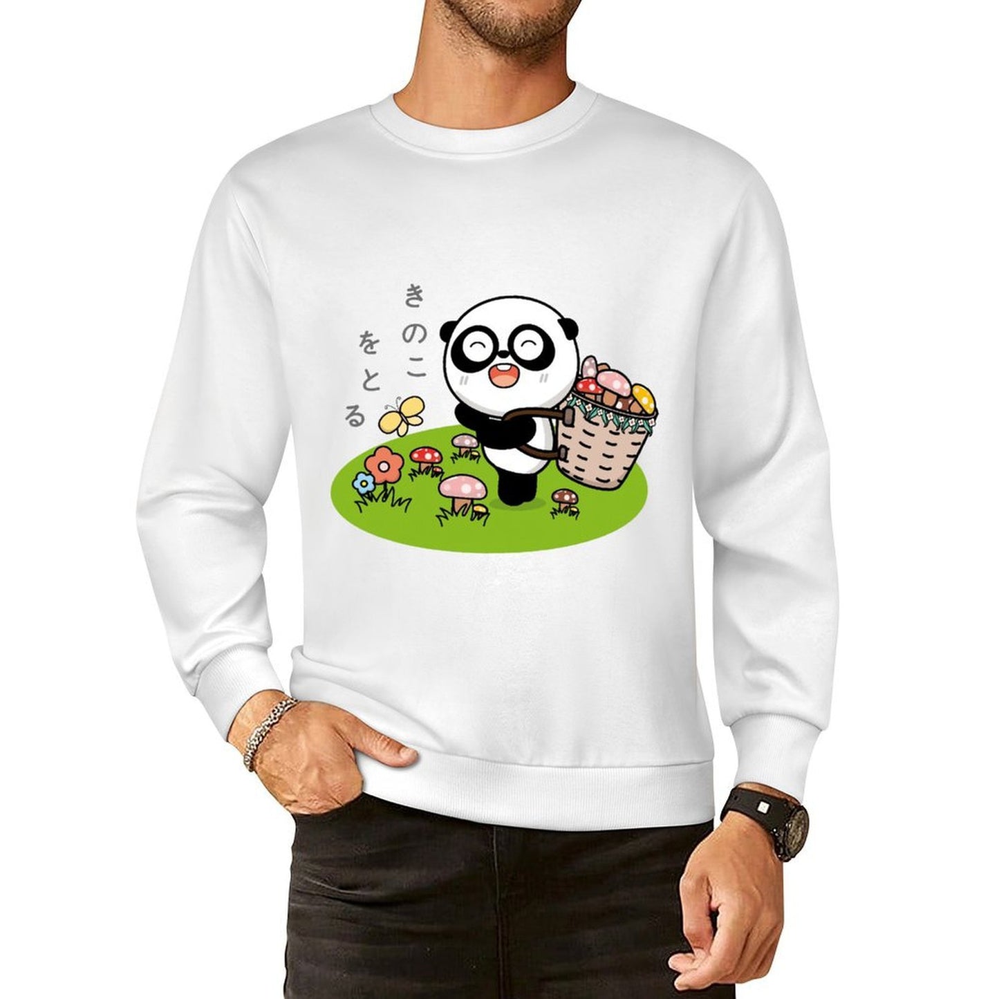 Front Patterned Long Sleeve TopFade-Resistant Vibrant Colors