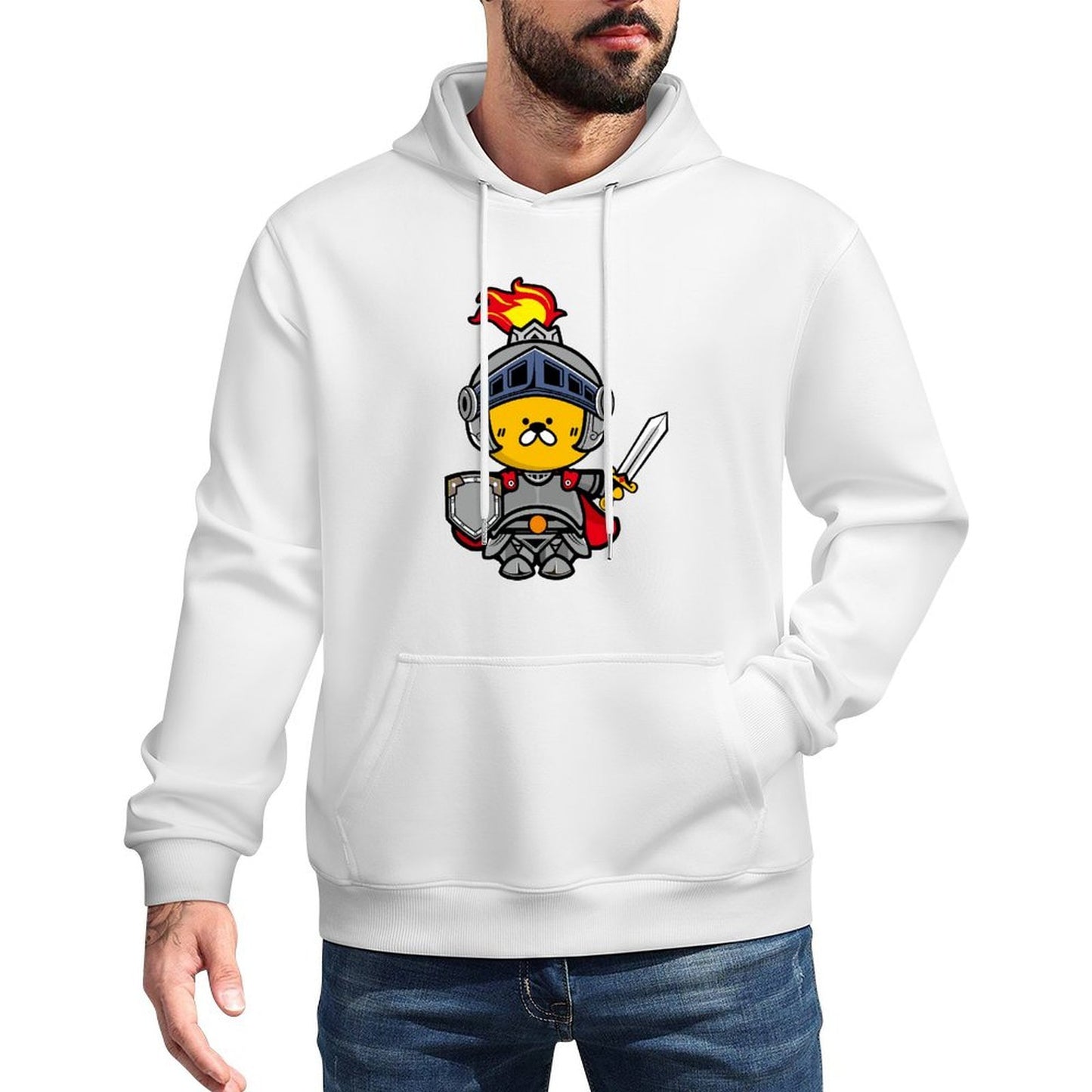 Pocket Tee Sharp Front Graphic Hoodies