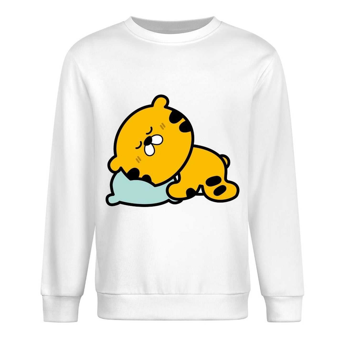 Front Patterned Long Sleeve TopSoftstyle Soft-Touch