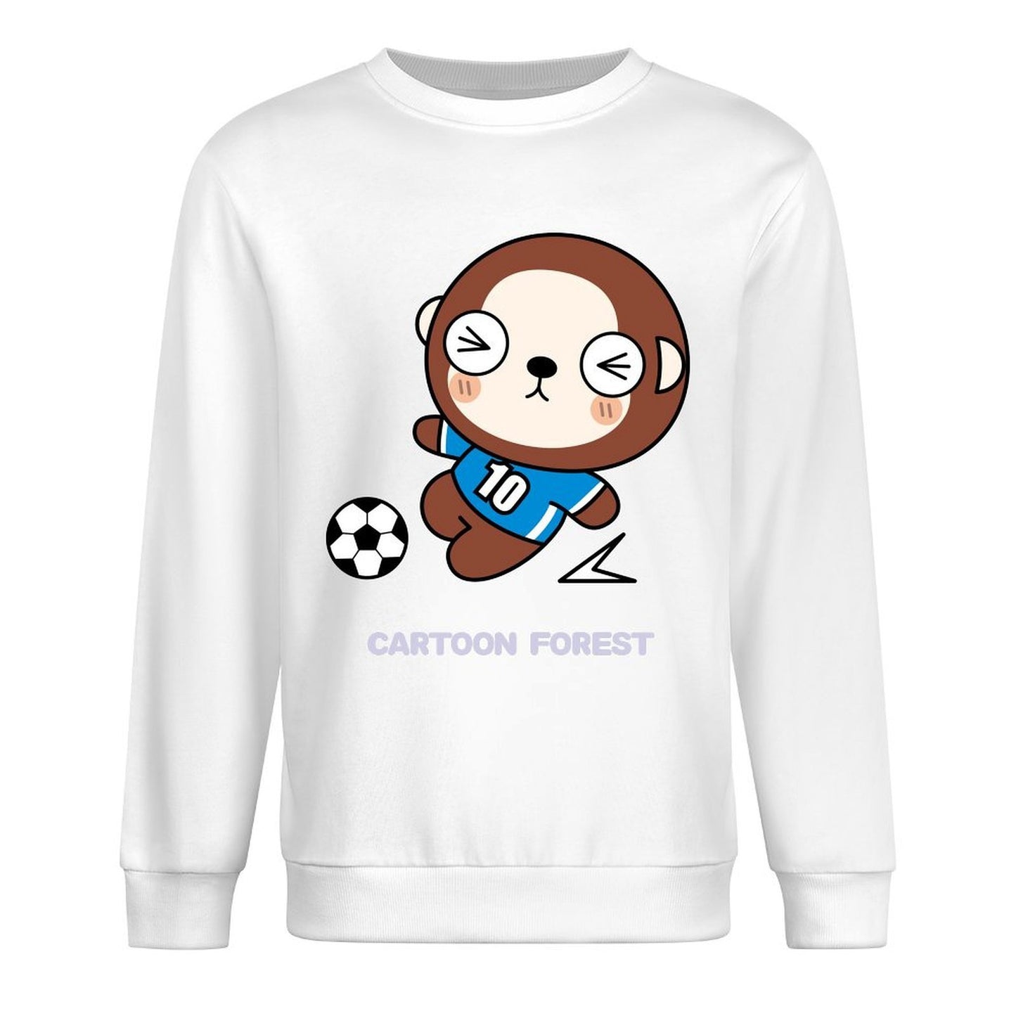 Front Patterned Long Sleeve TopClassic Simple