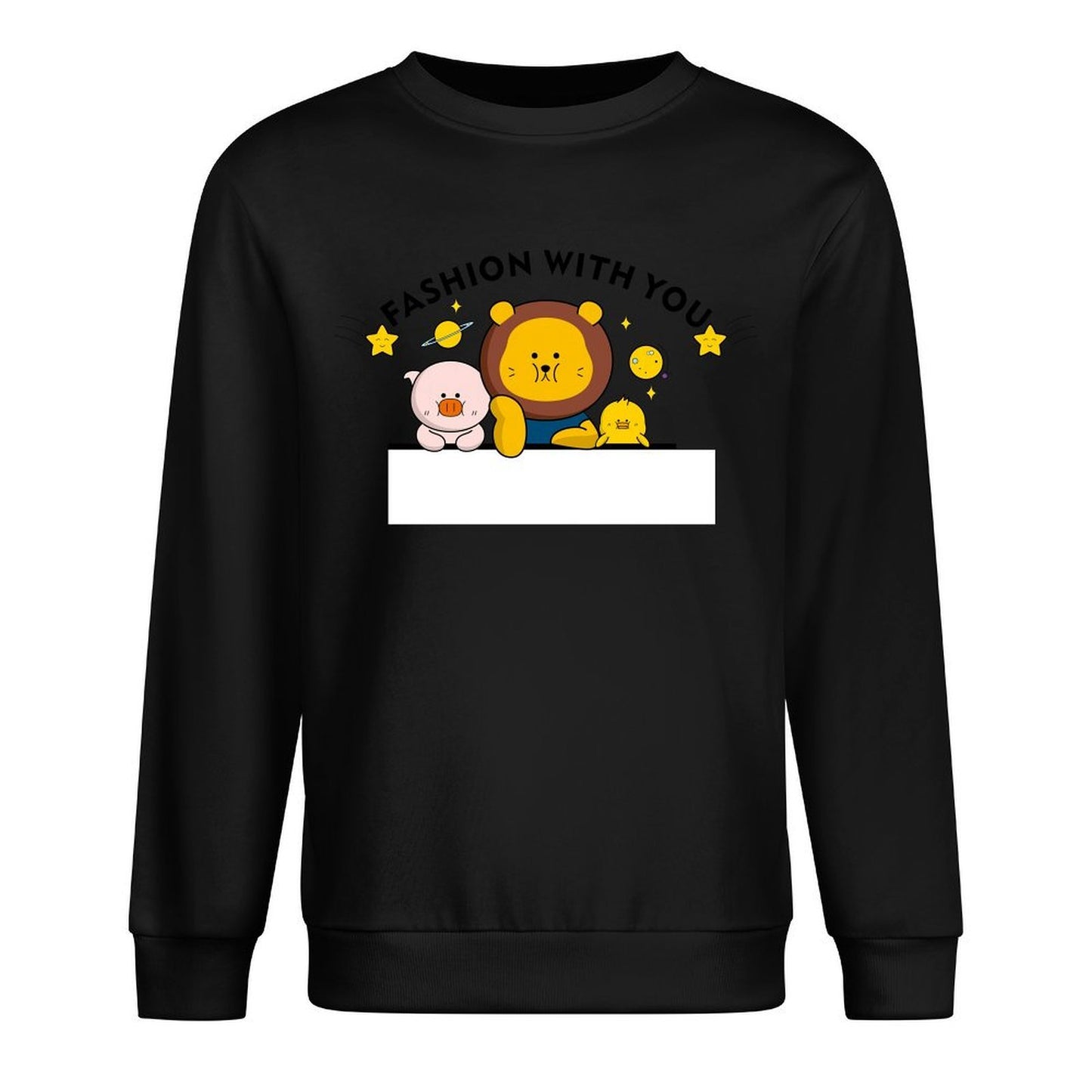 Front Patterned Long Sleeve TopBreathable EasyWear