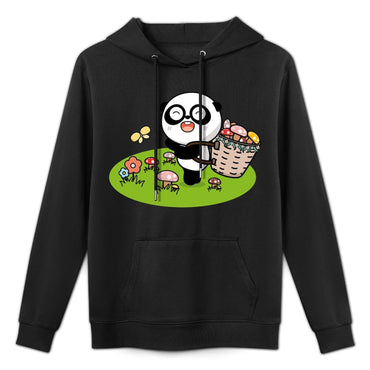 Crisp Print Natural Front Graphic Hoodies