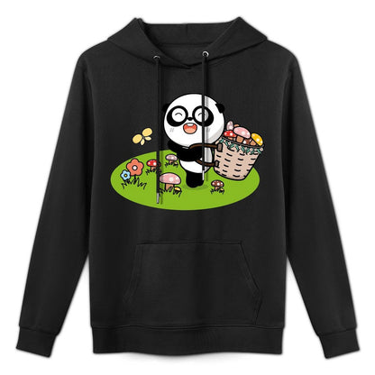 Crisp Print Natural Front Graphic Hoodies