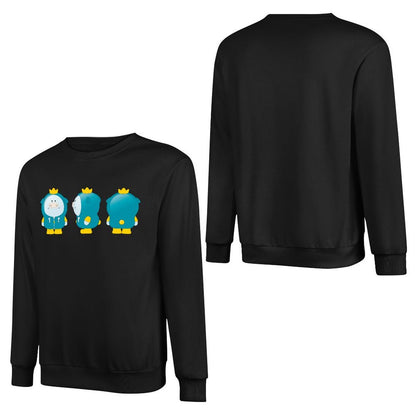 Front Patterned Long Sleeve TopEasyWear Relaxed Fit