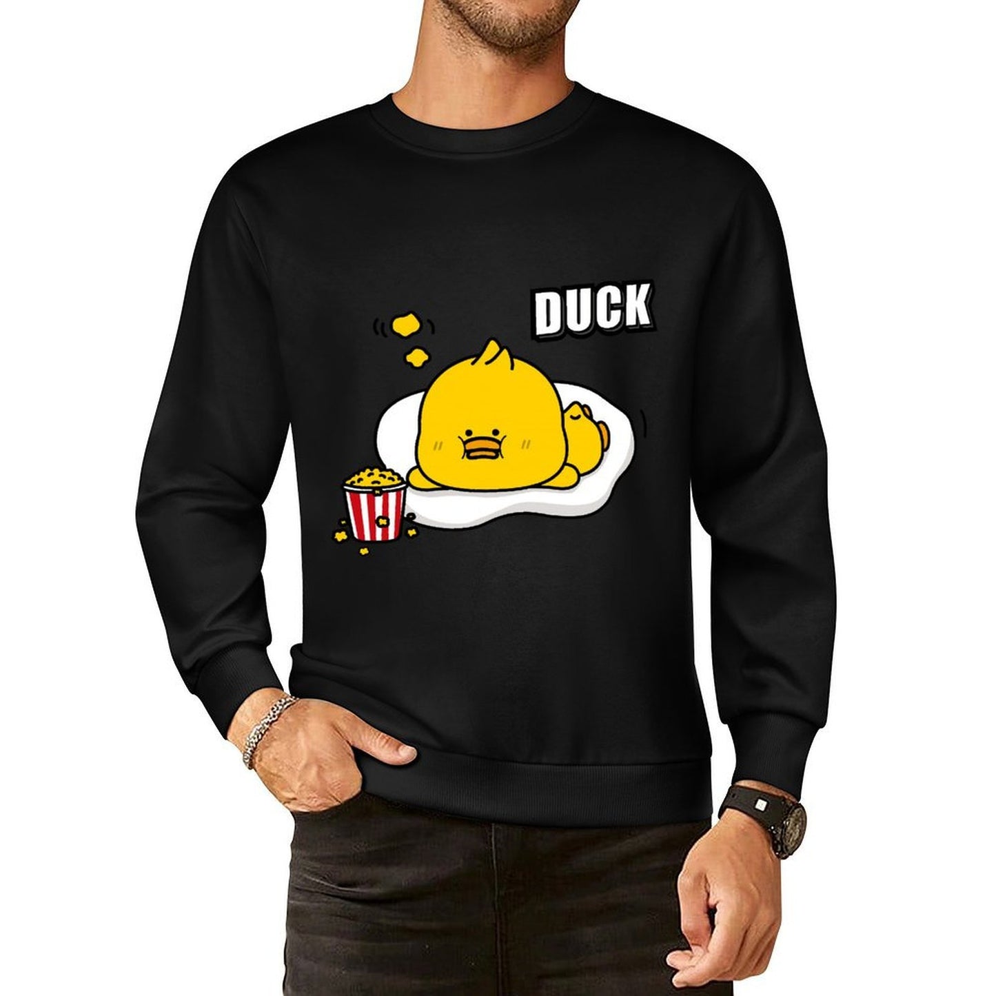 Front Patterned Long Sleeve TopWrinkle-Free Pocket Tee