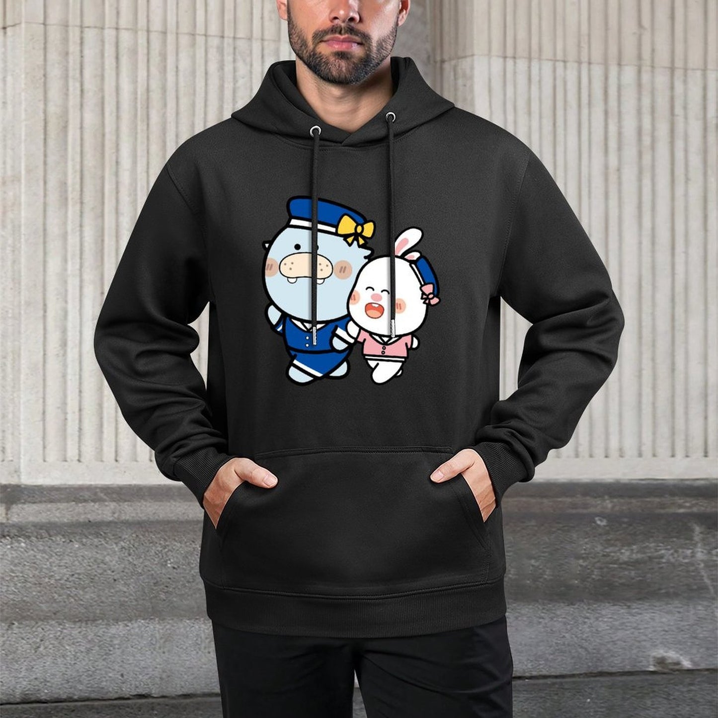 Vintage Print-Ready Front Graphic Hoodies