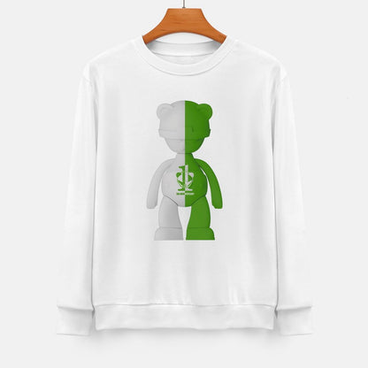 Long Sleeve With Front PatternOversized Shrink-Resistant