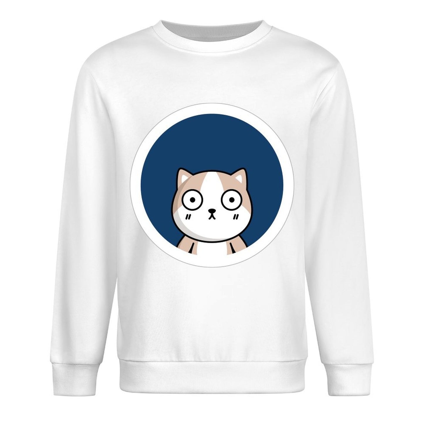 Front Patterned Long Sleeve TopPrinted SoftWear