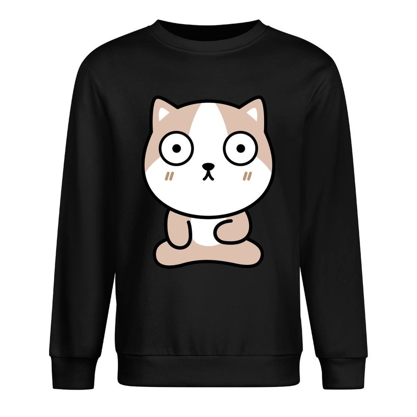 Front Patterned Long Sleeve TopClassicStyle Clean