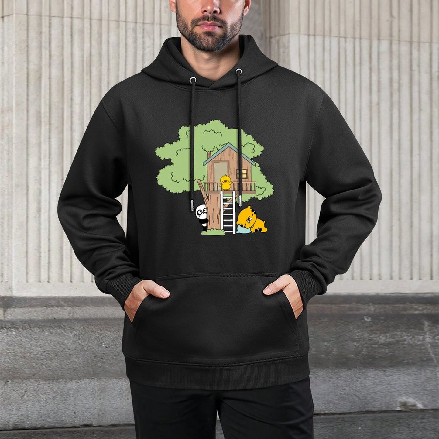 Retro Fade-Proof Front Graphic Hoodies