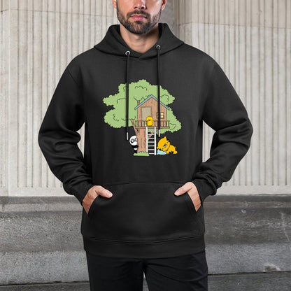 Retro Fade-Proof Front Graphic Hoodies