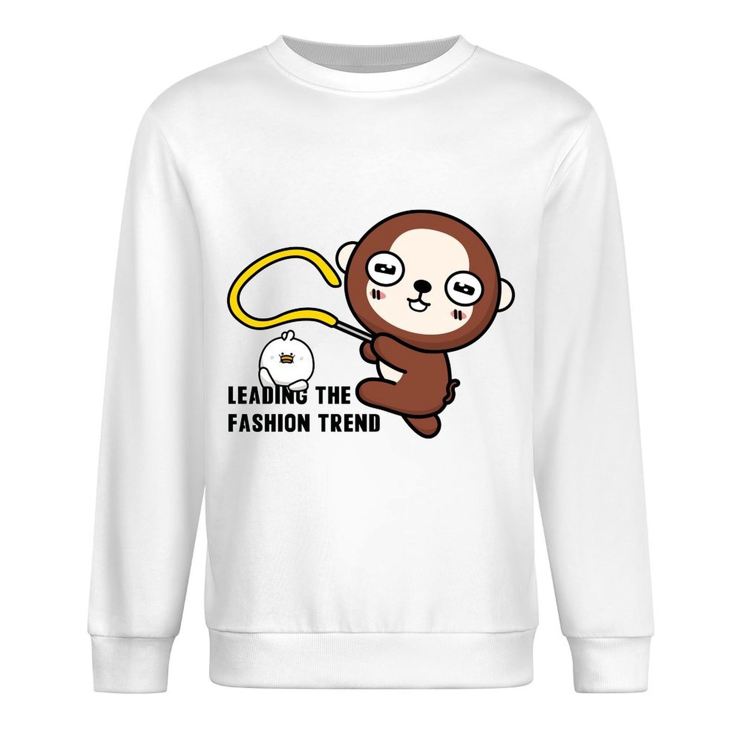 Front Patterned Long Sleeve TopStreetStyle Soft