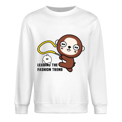 Front Patterned Long Sleeve TopStreetStyle Soft