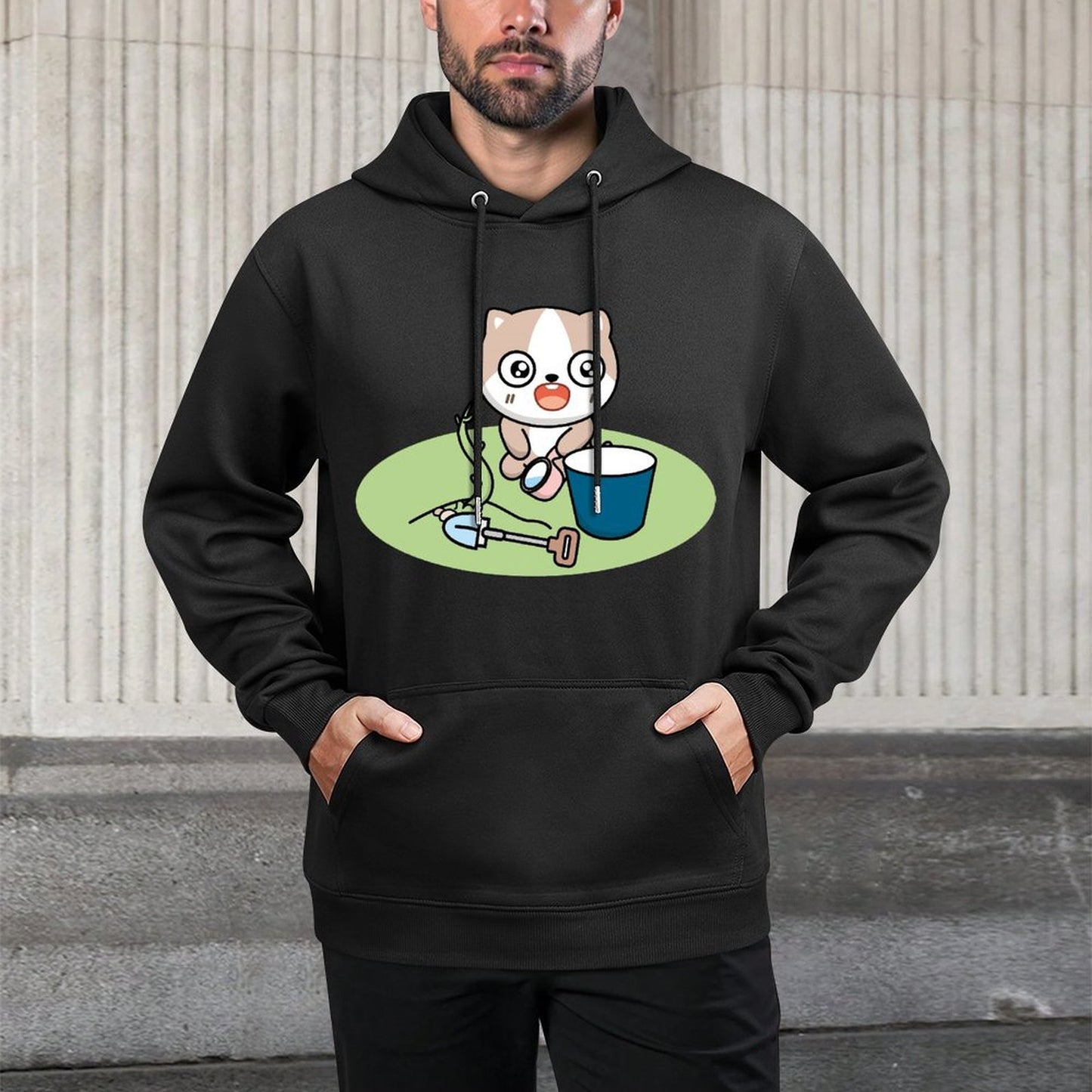 IPBR 250g Hooded Pocket Sweatshirt Front GraphicMen's Hooded  Sweatshirt4001570
