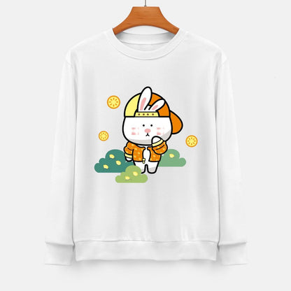 Front Patterned Long Sleeve Top Oversized RegularFit