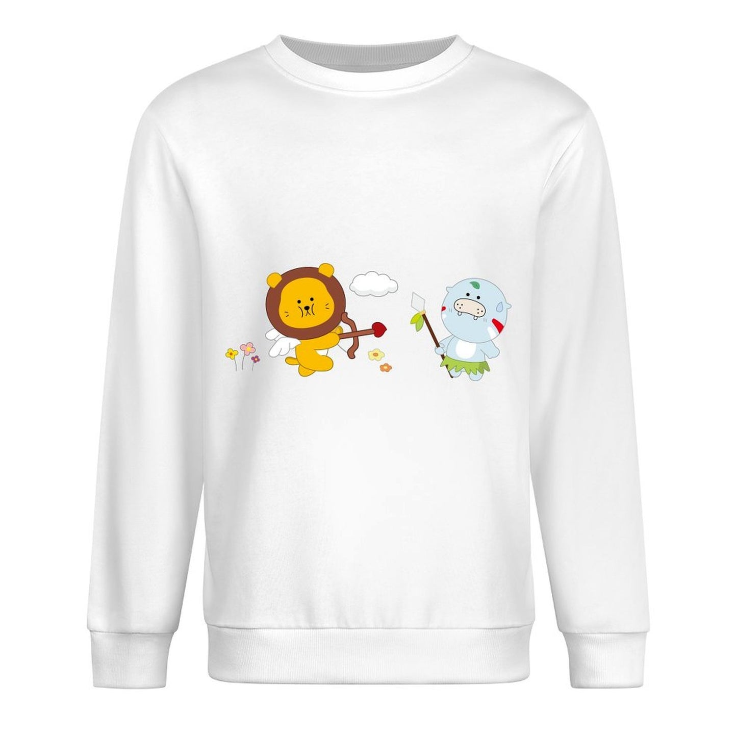 Front Patterned Long Sleeve TopClean Edges Unisex