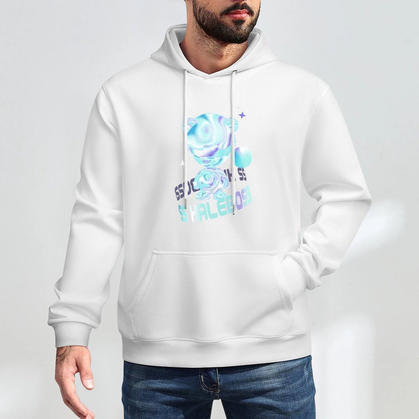 Hoodie Front PatternMidweight Sleek