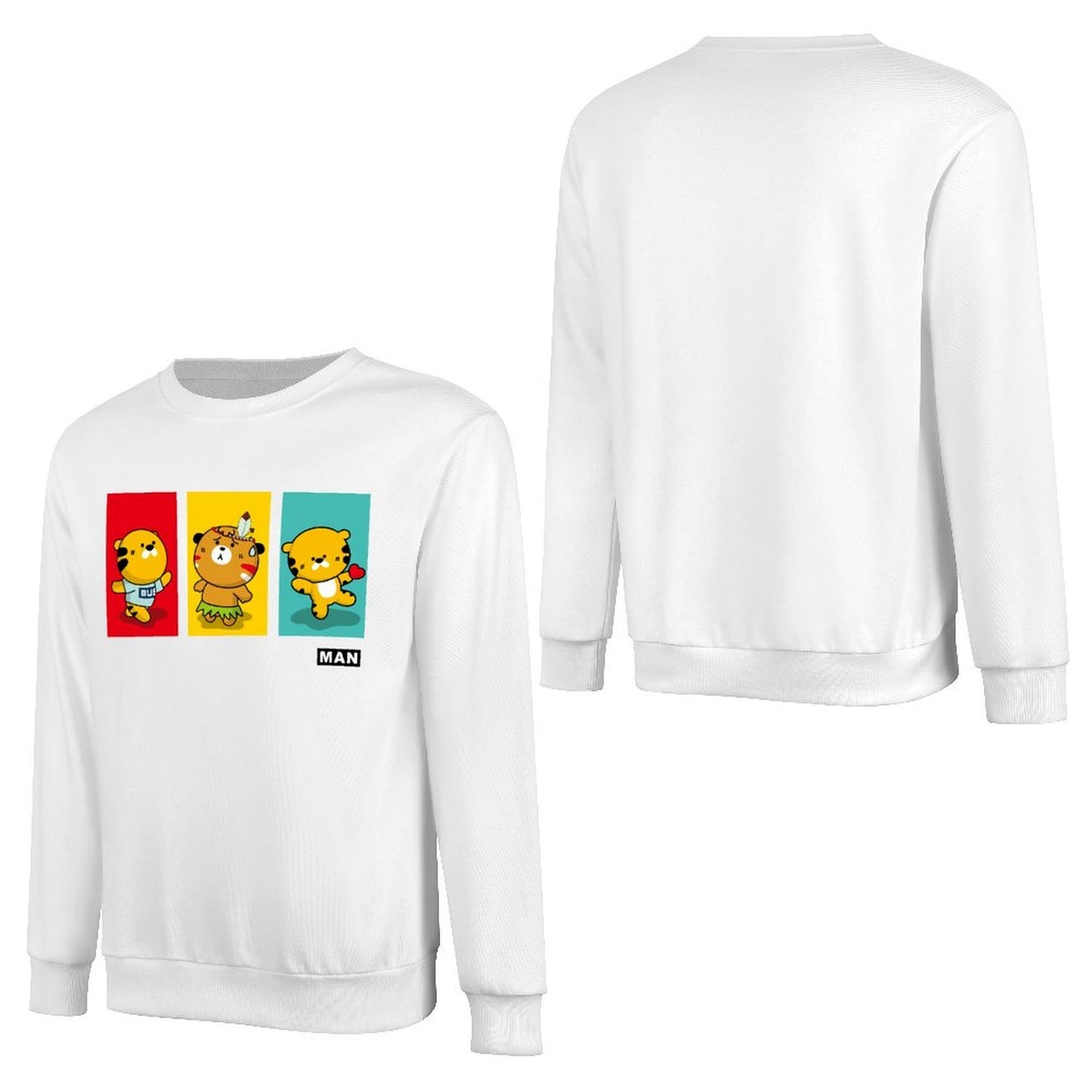 Front Patterned Long Sleeve TopSmooth Feel Edition