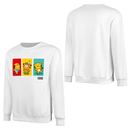 Front Patterned Long Sleeve TopSmooth Feel Edition