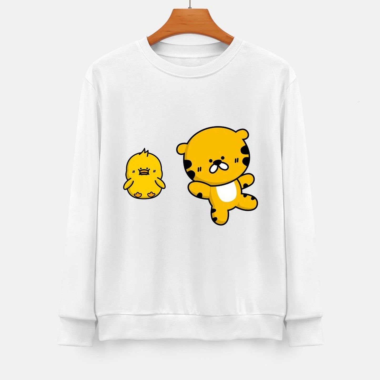 Front Patterned Long Sleeve TopPrinted StreetLine