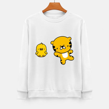 Front Patterned Long Sleeve TopPrinted StreetLine