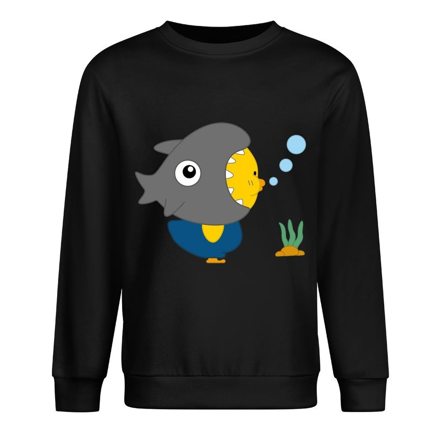 Front Patterned Long Sleeve TopLogo-Ready SoftWear