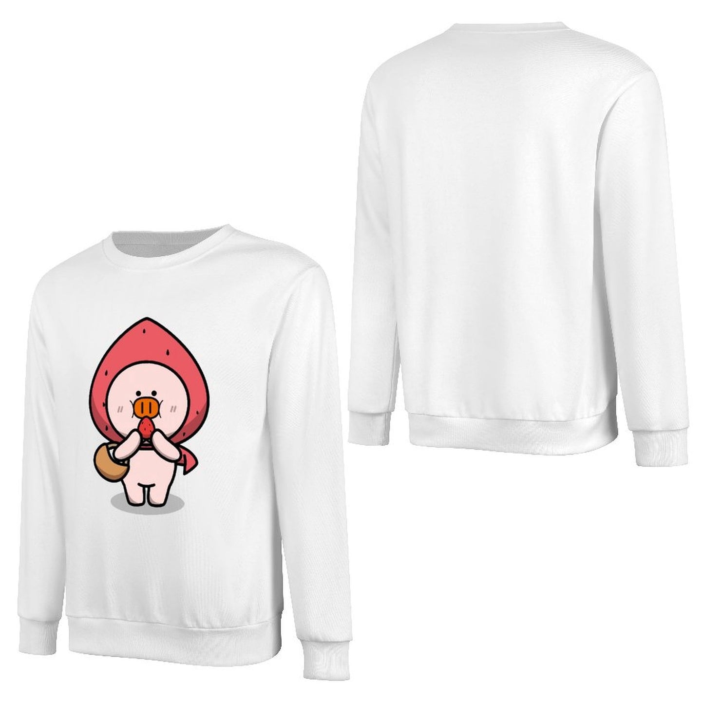 Front Patterned Long Sleeve TopFitted Batch-Printed