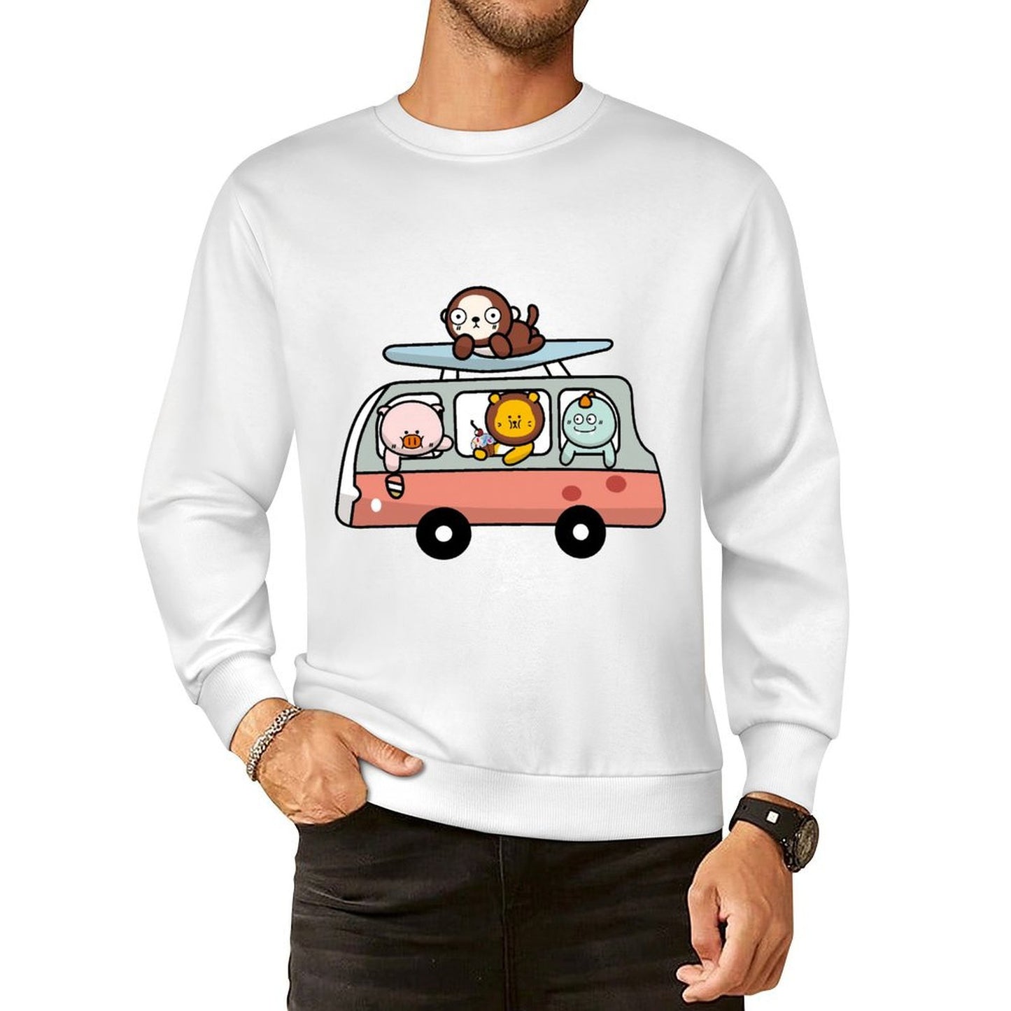 Front Patterned Long Sleeve TopEssential Reliable