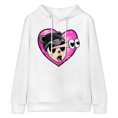 Hoodie Front PatternRegularFit Crew Neck