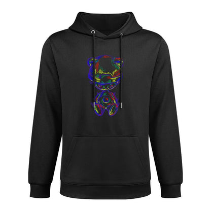 Hoodie Front PatternPocket Tee Moisture-Wicking