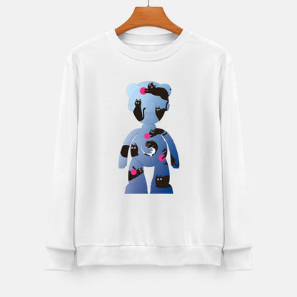 Long Sleeve With Front PatternPrinting Pocket Tee