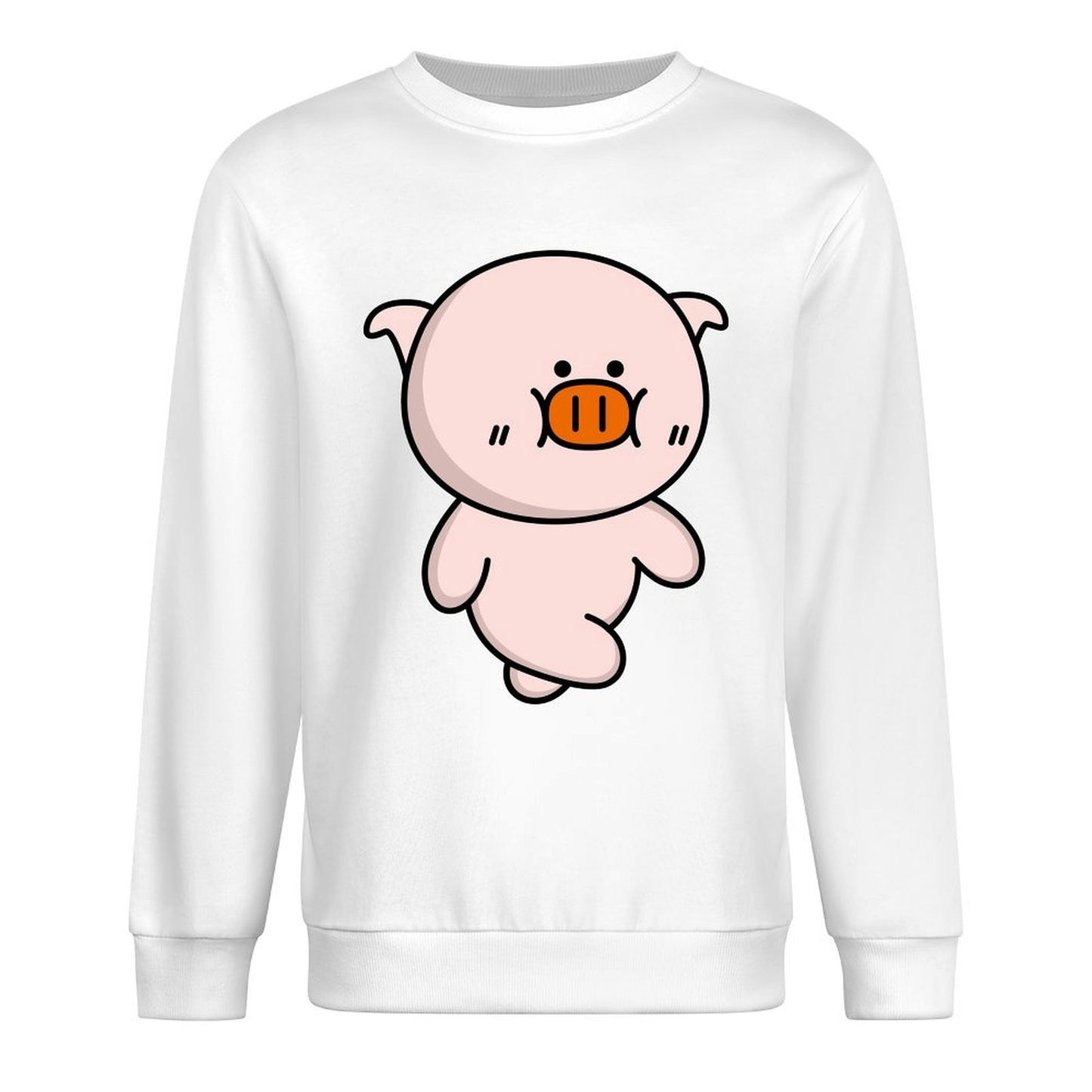 Front Patterned Long Sleeve TopFitted SoftFeel