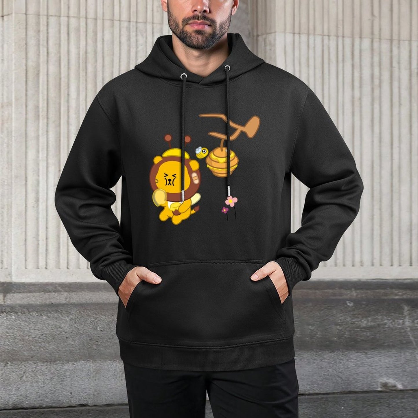 Cotton Tear-Resistant Front Graphic Hoodies