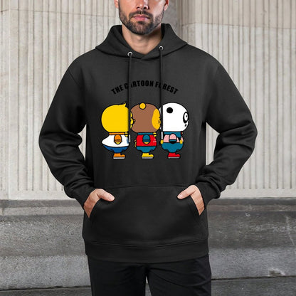 Printed Fitted Front Graphic Hoodies