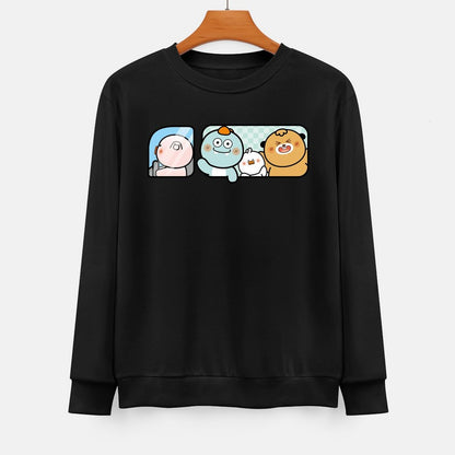  Front Patterned Long Sleeve TopStreet EverydayTee