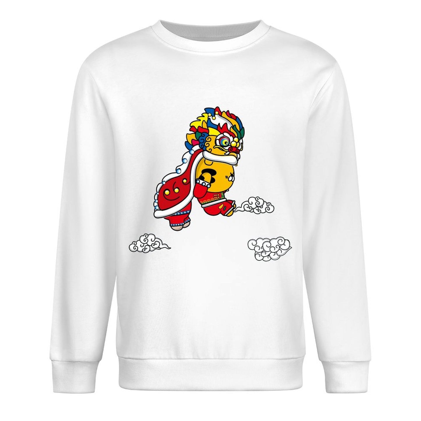 Front Patterned Long Sleeve Top Minimalist