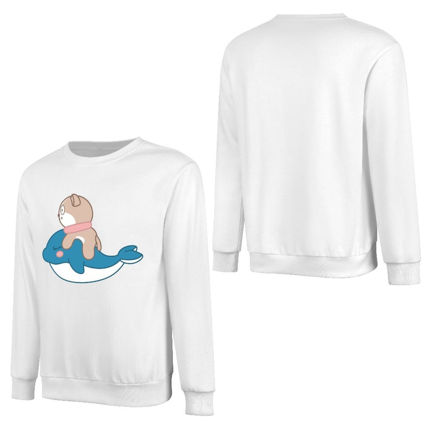 Front Patterned Long Sleeve TopUnisex Neat