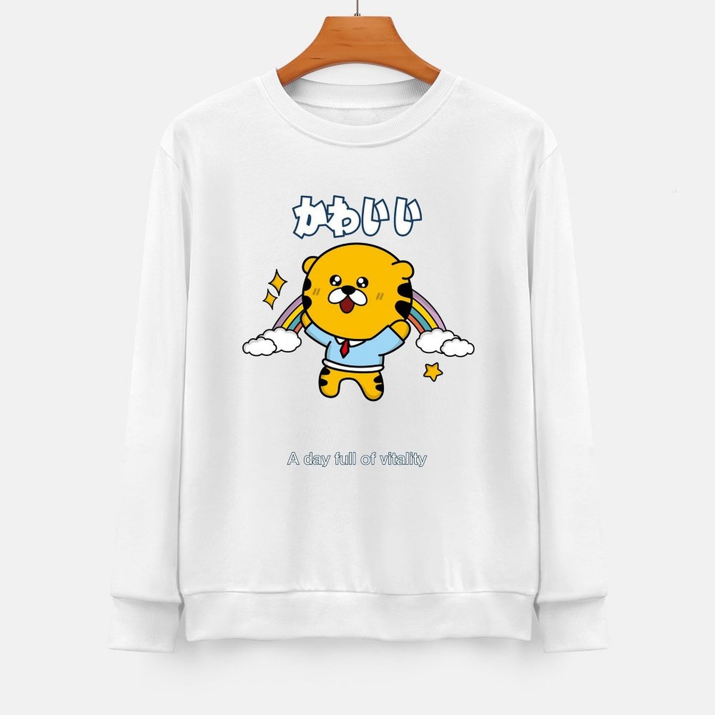 Front Patterned Long Sleeve TopMade-to-Order Pure