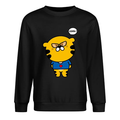 Front Patterned Long Sleeve TopRecycled Relaxed