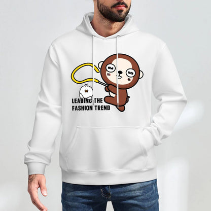 Front Graphic HoodiesClassicStyle Crew Neck