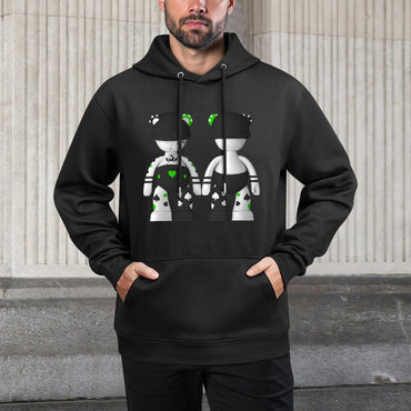 IPIB 250g Hooded Pocket Sweatshirt Front GraphicMen's Hooded  Sweatshirt6000094-2