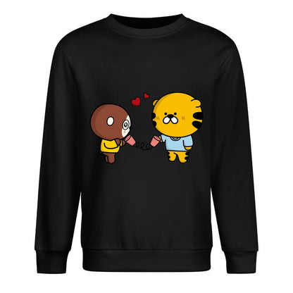 Front Patterned Long Sleeve TopBasicSeries Heat-Transfer