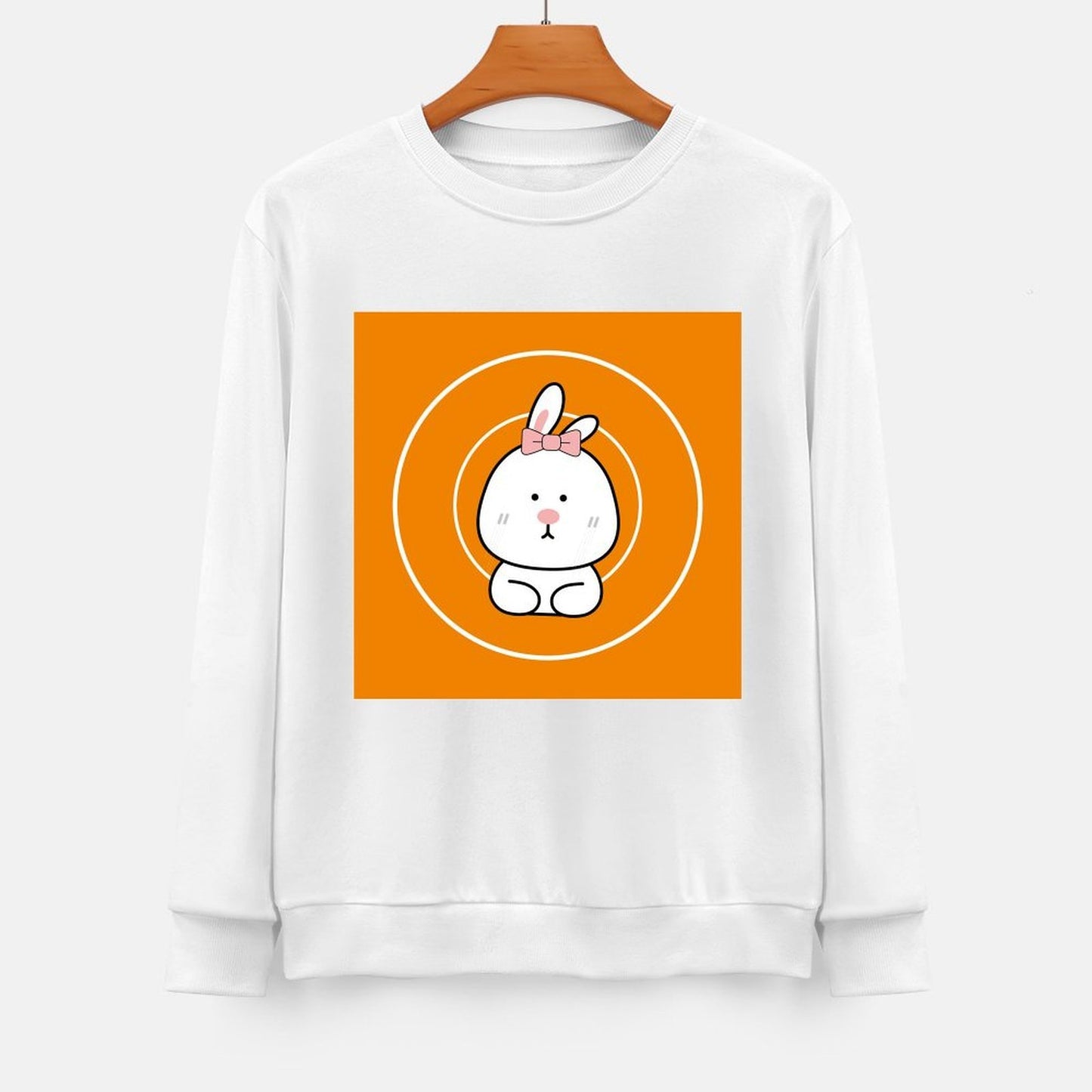 Front Patterned Long Sleeve TopCasual Sharp